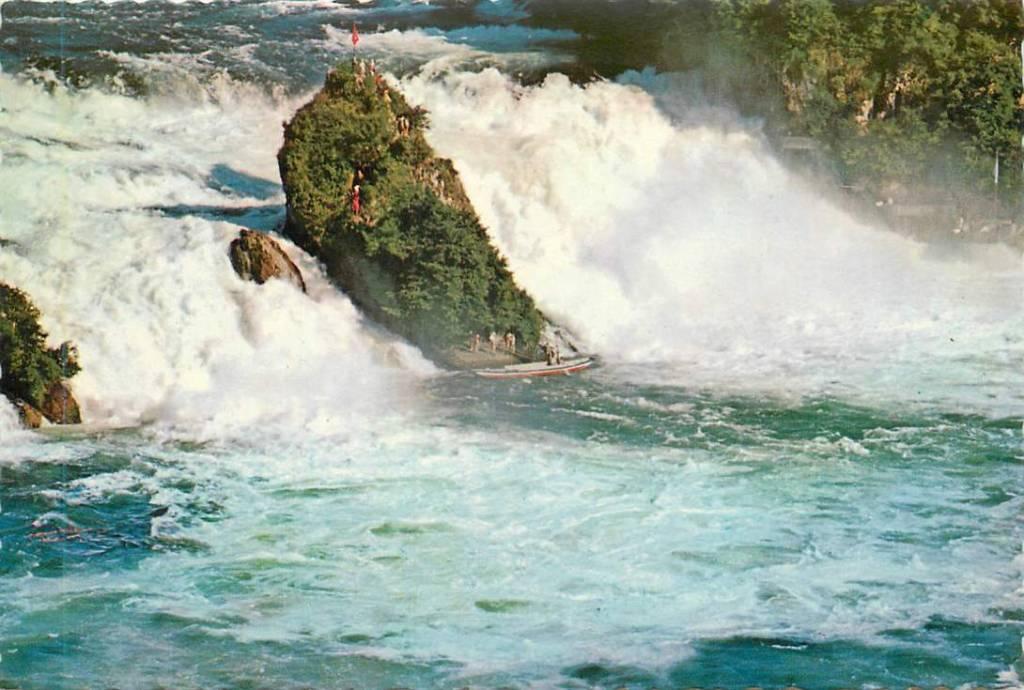 381-293-027 Rheinfall bei Neuhausen, Verzenden, Voor 1920, Overig Europa