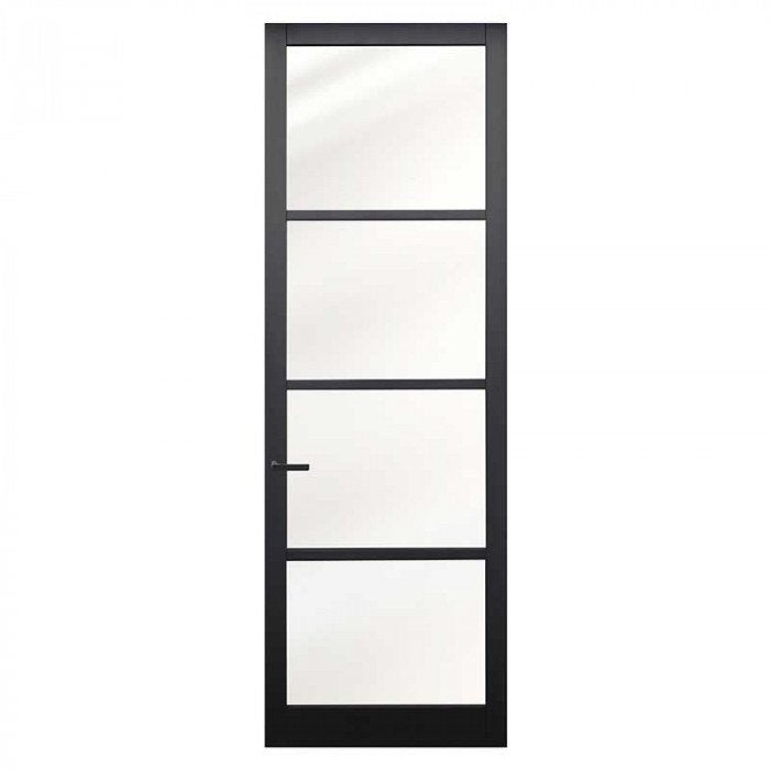 Stompe binnendeur met glas | kamerhoog, Niet ingevuld, 80 tot 100 cm, 215 cm of meer, Binnendeur