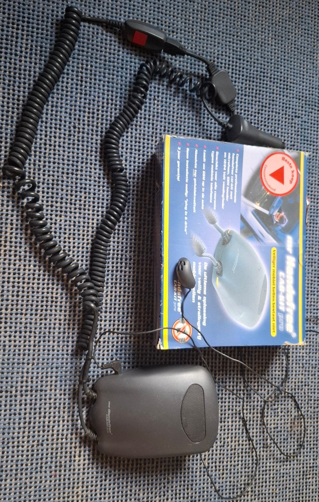 Mr Handsfree Car-Kit Pro - Veilig en Stralingsvrij Bellen, Opbouw, Universeel, Complete carkit, Ophalen of Verzenden