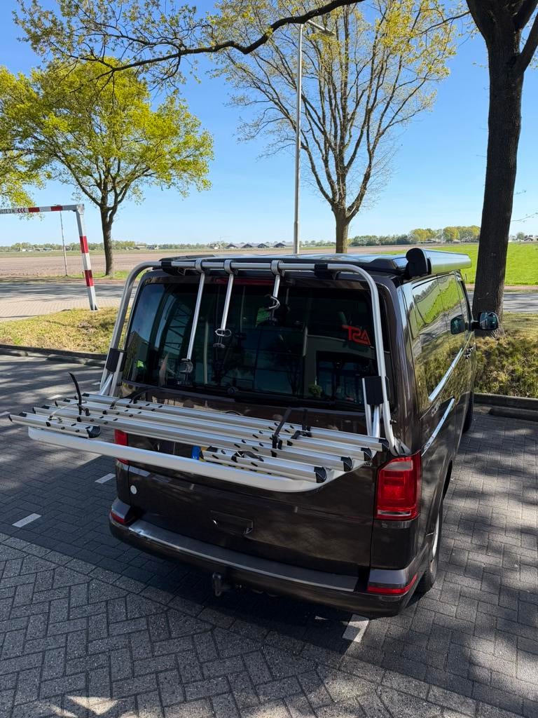 Fietsendrager Volkswagen T6/T6.1 Als nieuw!, 3 fietsen of meer, Elektrische fiets, Zo goed als nieuw, Achterklepdrager