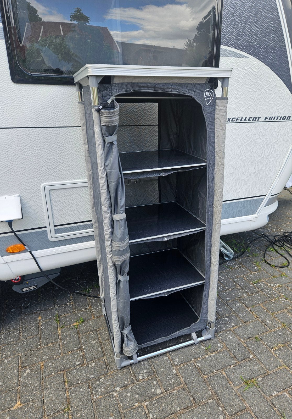 Defa campingkast 4 planken en hangkast, Caravans en Kamperen, Ophalen, Zo goed als nieuw, Campingkast