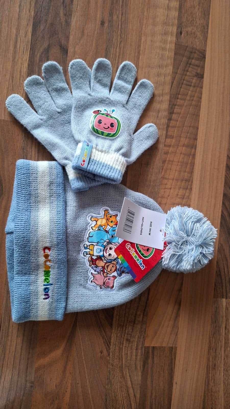 Cocomelon muts en wanten setje voor kinderen, Maat 50, Nieuw, Ophalen of Verzenden, Cocomelon