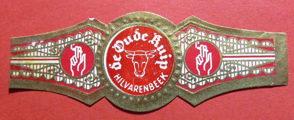Reclamebandje sigarenbandje De Oude Kuip Hilvarenbeek, Verzenden, Gebruikt, Sigarenbandjes