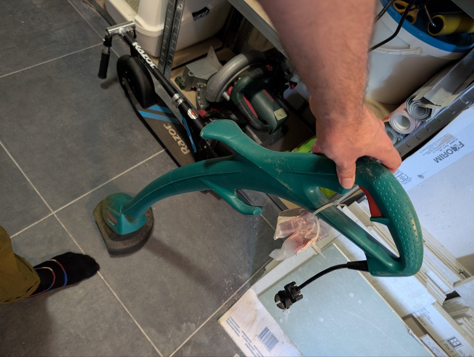 Bosch Easytrim elektrische bosmaaier/grastrimmer, Tuin en Terras, Ophalen, Gebruikt, 10 tot 30 cm, Bosch