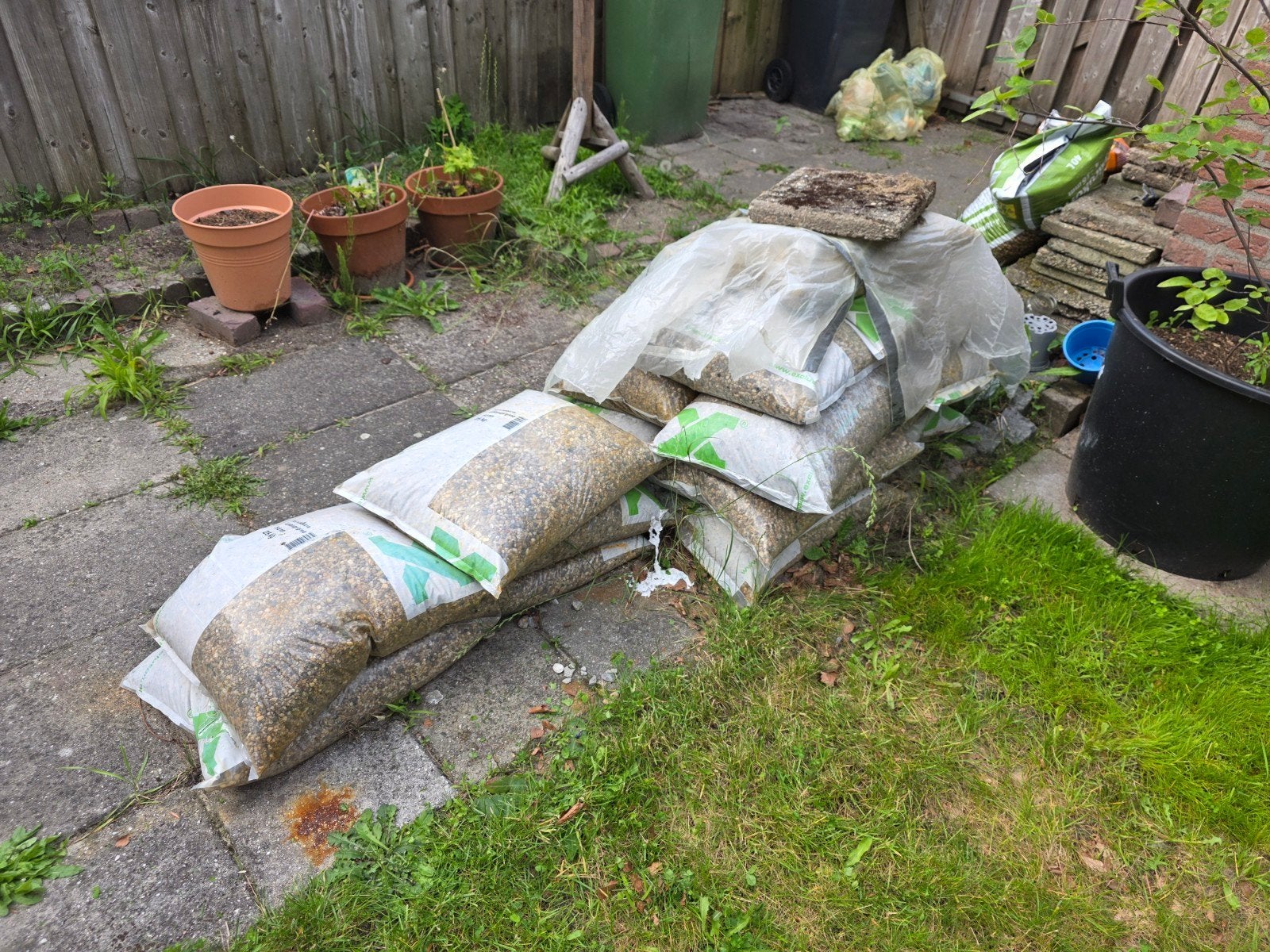 11 Zakken met grind/split voor tuin of oprit BOD, Ophalen, Nieuw, Overige typen