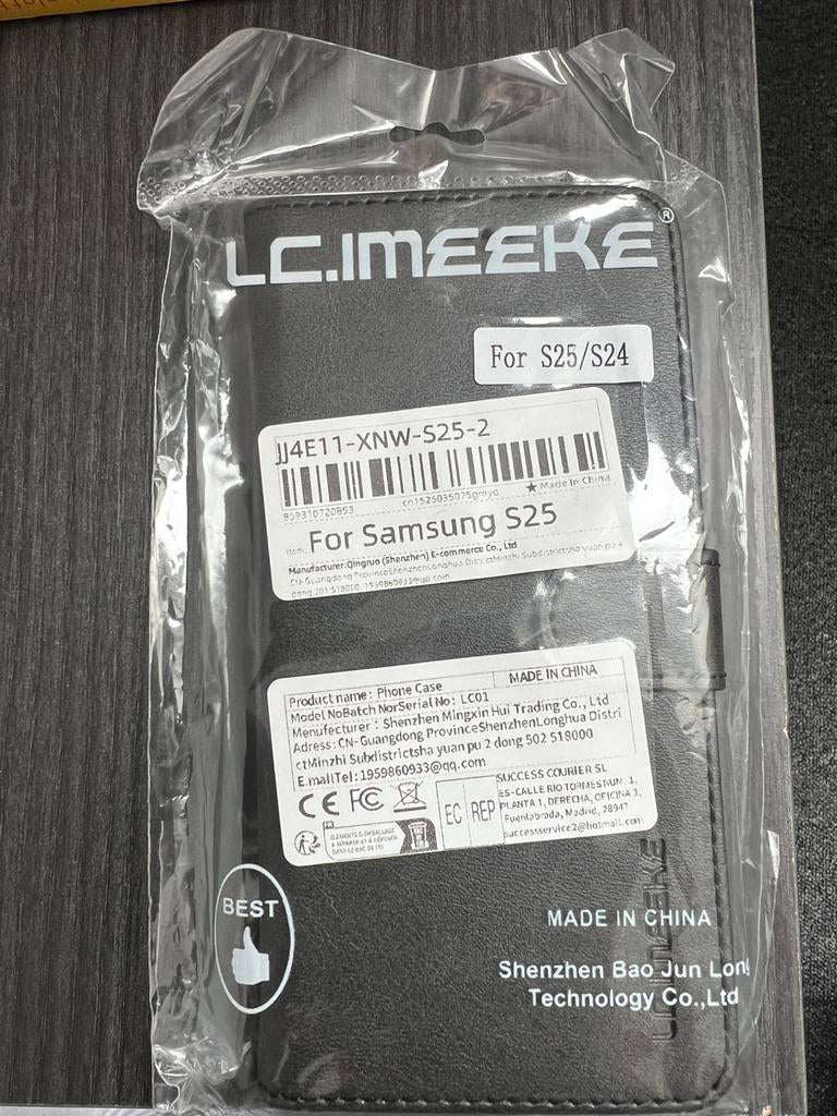 Nieuwe Wallet Case voor Samsung S25 / S24 - Zwart, Ophalen, Nieuw