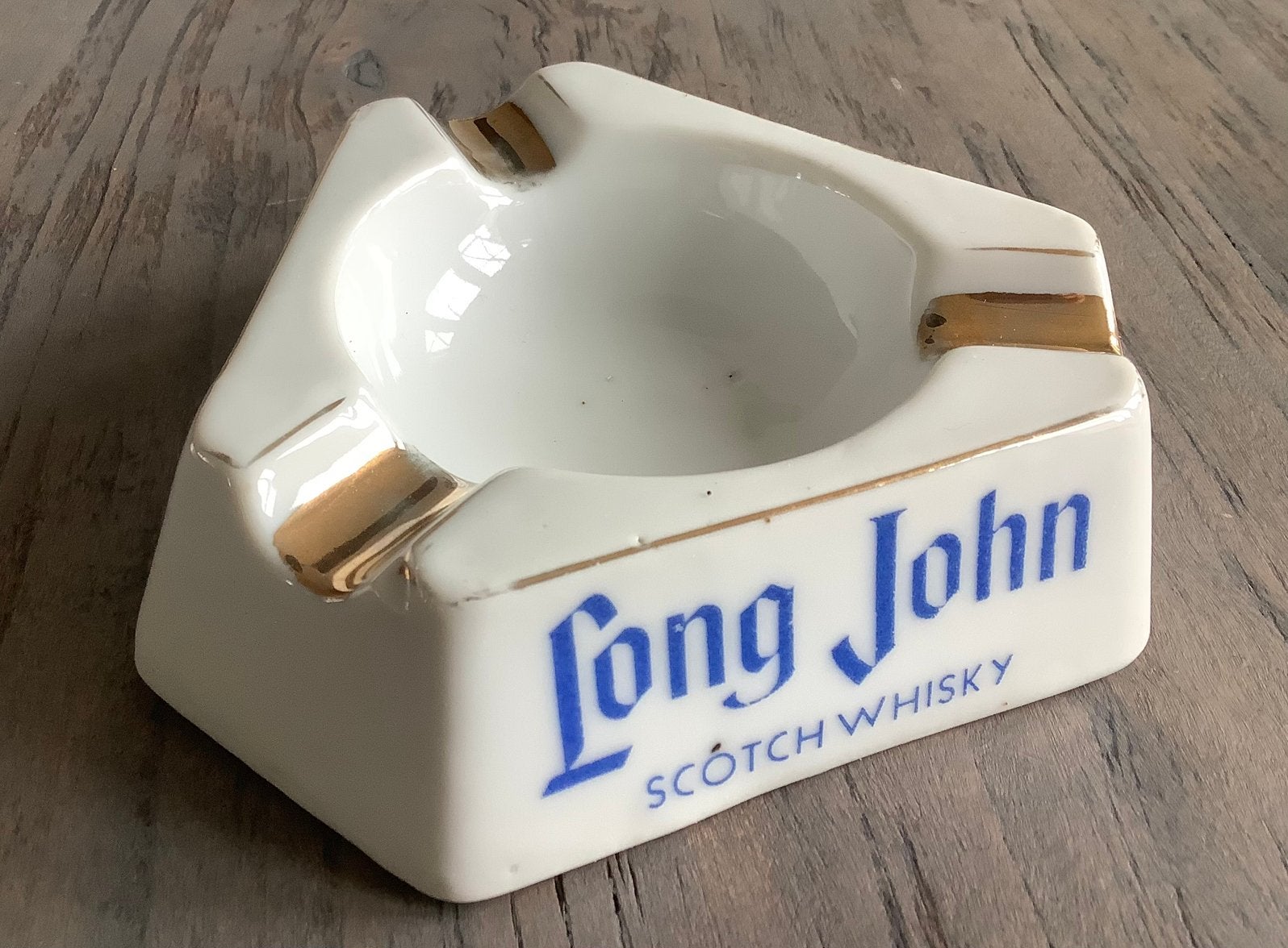 Oud reklame asbakje LONG JOHN scotch whisky, Antiek en Kunst, Ophalen of Verzenden