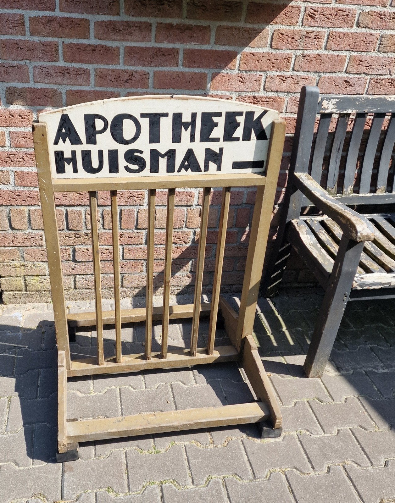Apotheek Huisman fietsenrek jaren 30, Ophalen, Gebruikt