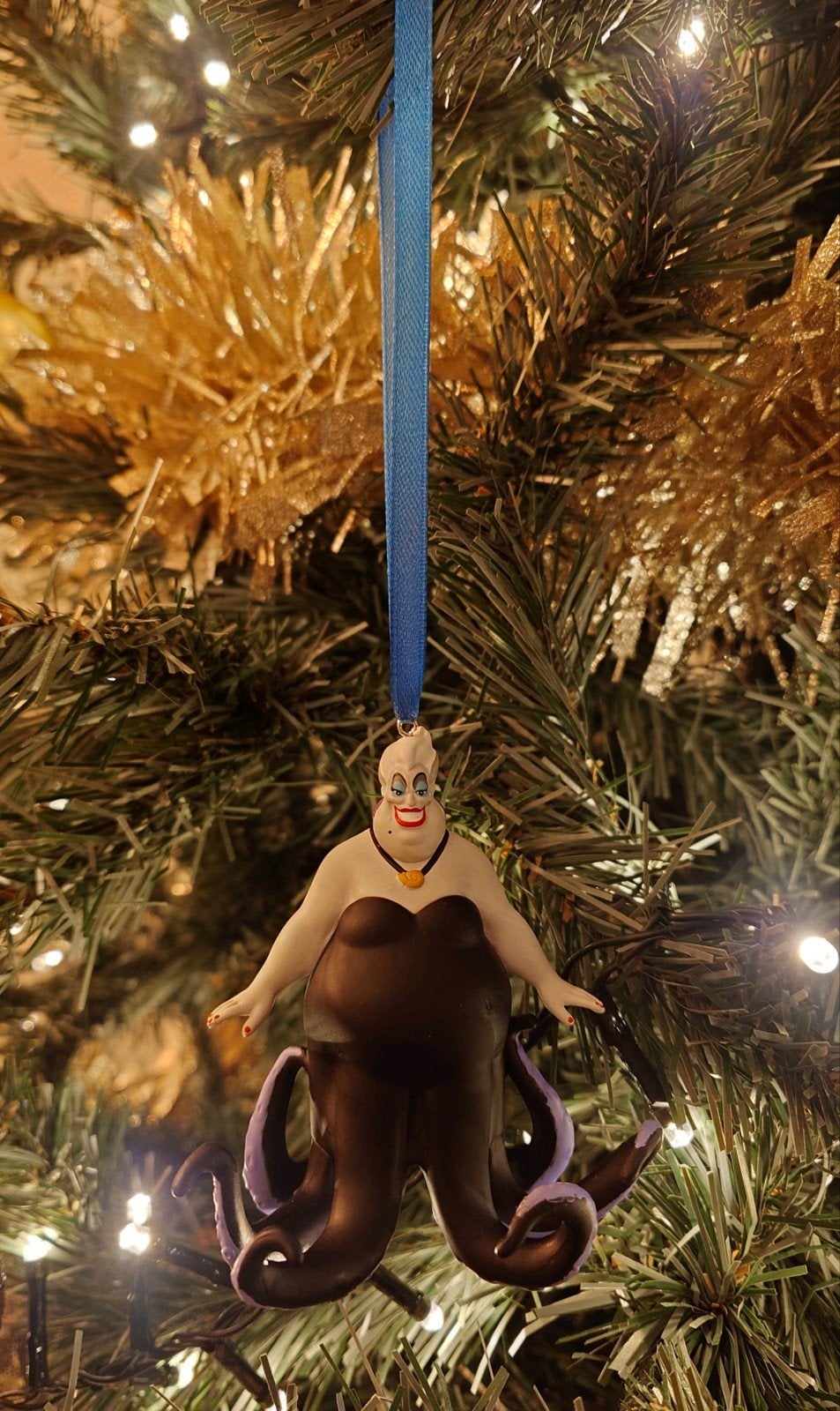 Disney Ursula kerst ornament hanger kerstbal, Verzamelen, Ophalen of Verzenden, Pocahontas of Kl. Zeemeermin, Nieuw