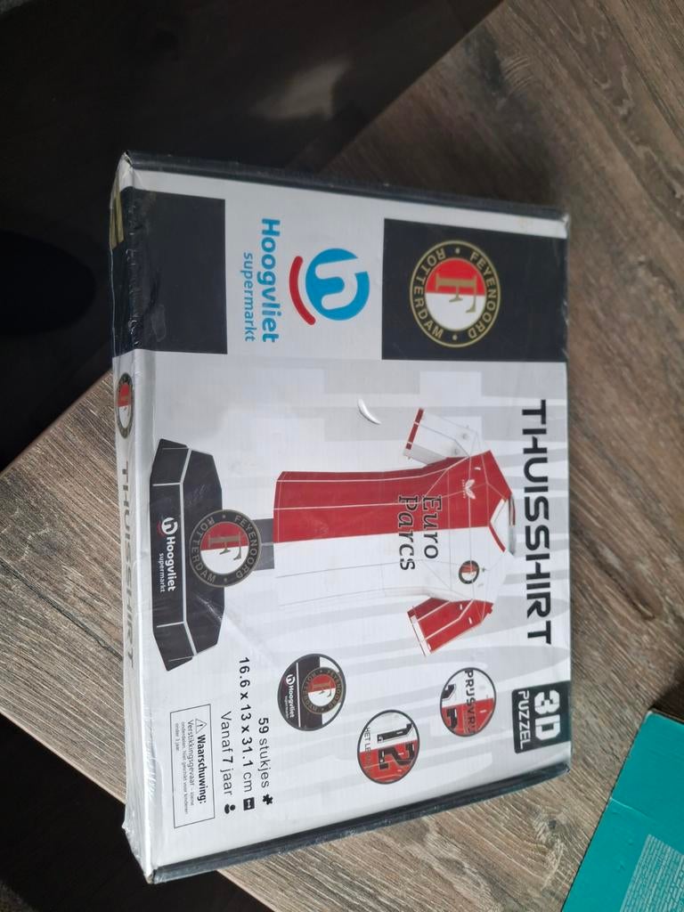 Nieuw feyenoord thuisshirt puzzel, Hobby en Vrije tijd, Denksport en Puzzels, Ophalen of Verzenden, Minder dan 500 stukjes, Nieuw