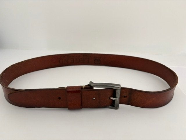 Lederen riem, 95 tot 105 cm, Bruin, Ophalen of Verzenden, Zo goed als nieuw