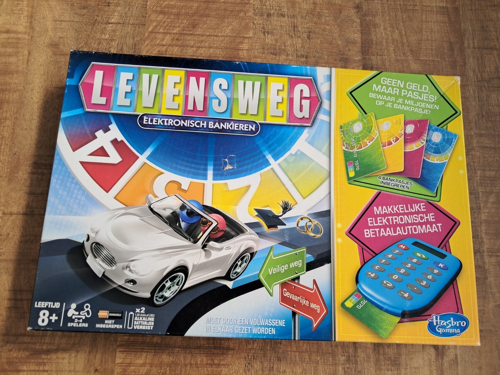 Levensweg Elektronisch Bankieren - Hasbro Gaming, Hobby en Vrije tijd, Drie of vier spelers, Ophalen of Verzenden, Gebruikt, Hasbro Gaming
