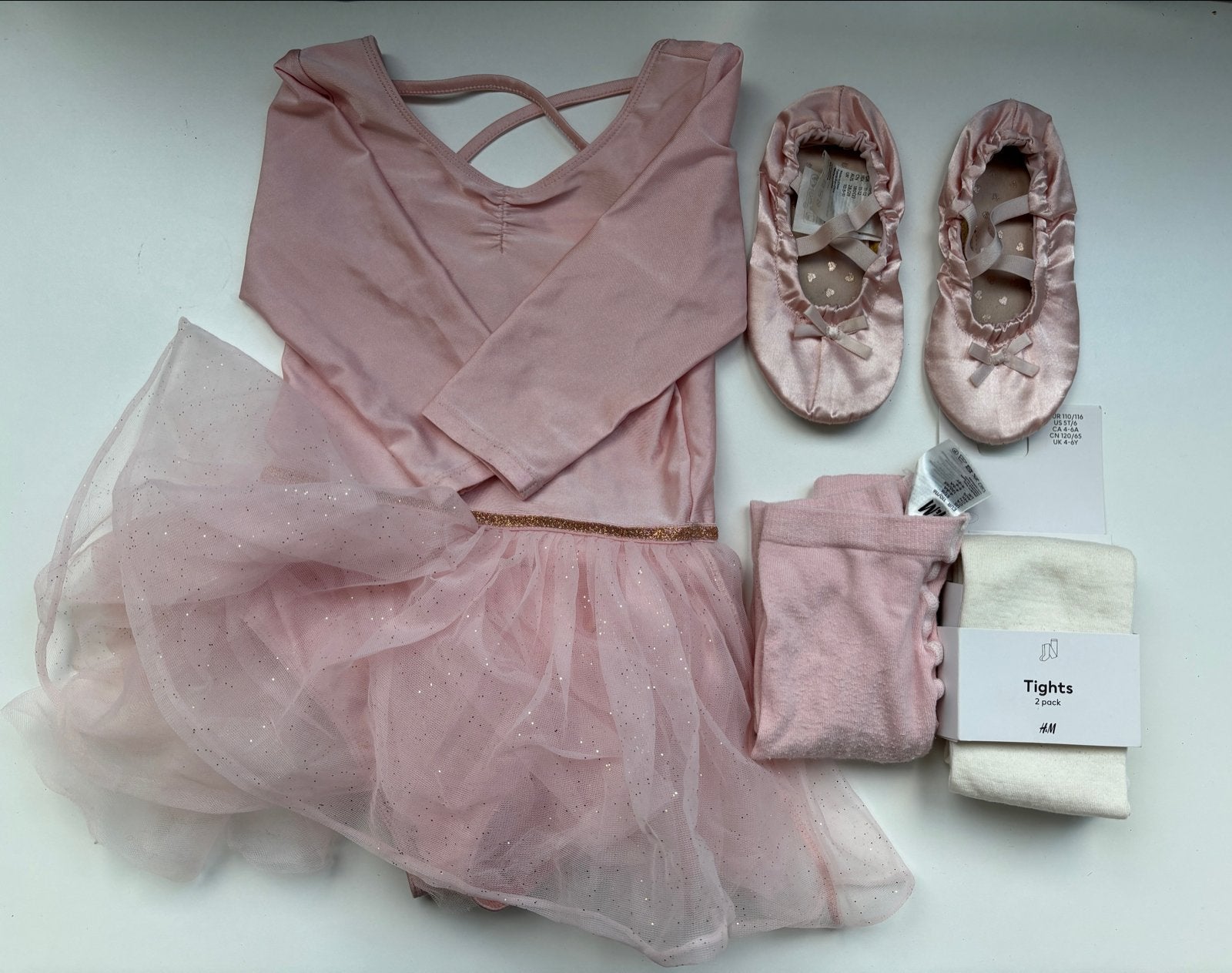Roze balletpakje met tutu, balletschoenen en panty's, Ophalen of Verzenden, Zo goed als nieuw, Meisje, Overige typen