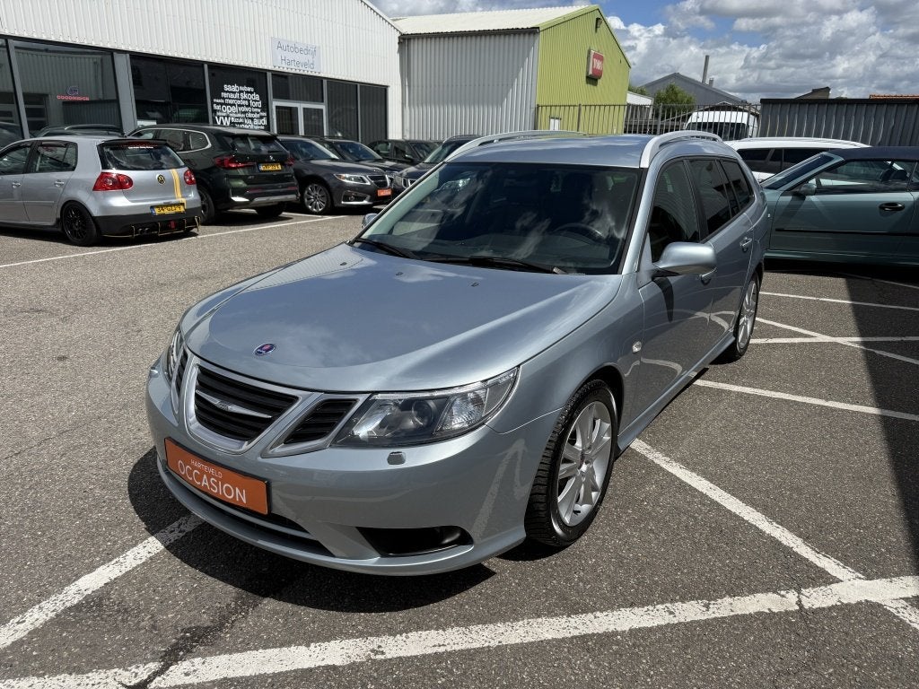 Saab 9-3 Sport Estate 1.8t "VectorStyle " Limited (bj 2010), Auto's, Gebruikt, Zwart, 4 cilinders, Origineel Nederlands