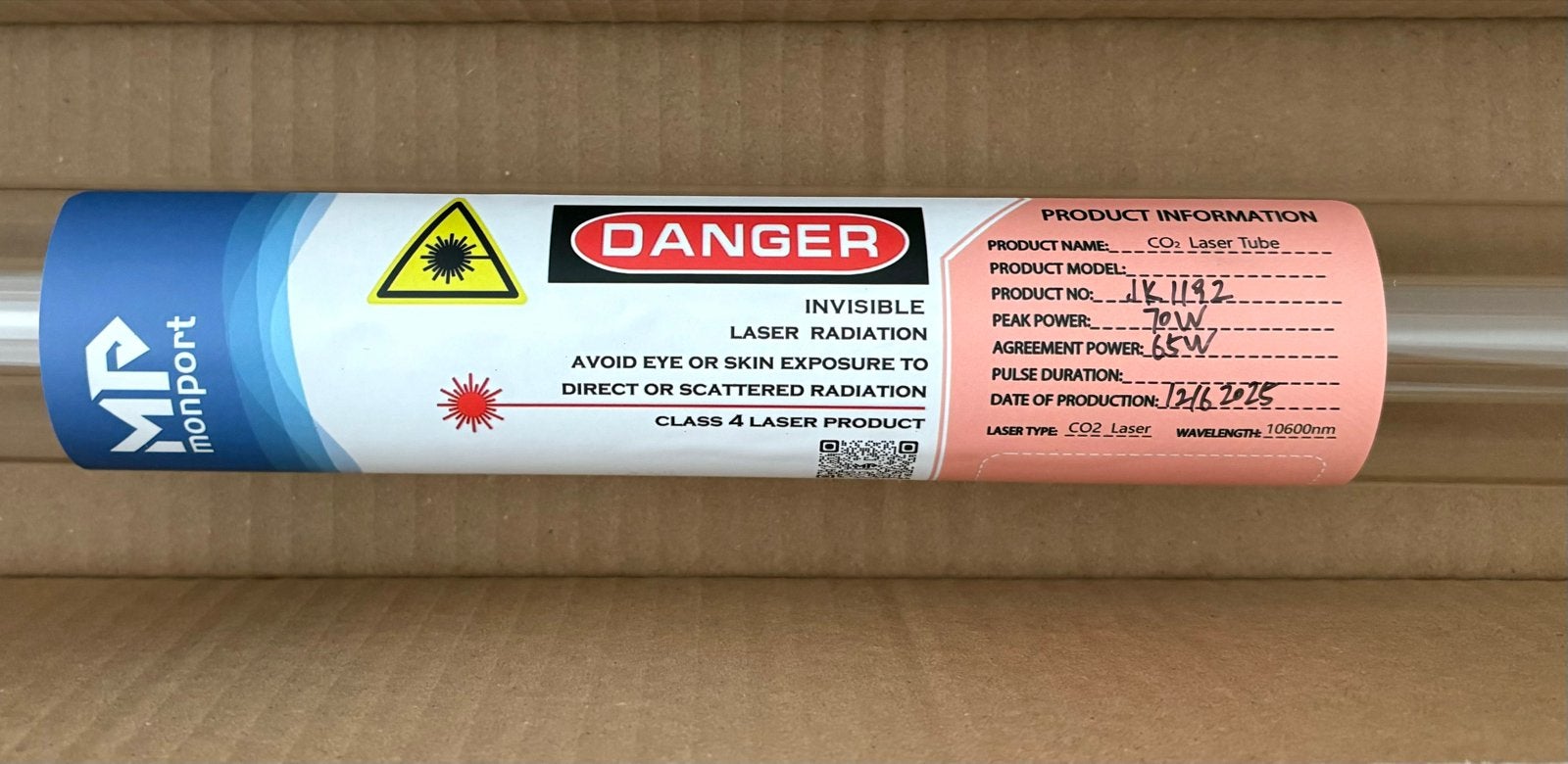 CO2 Laser Buis 900mm 65W - ZGAN, Ophalen of Verzenden