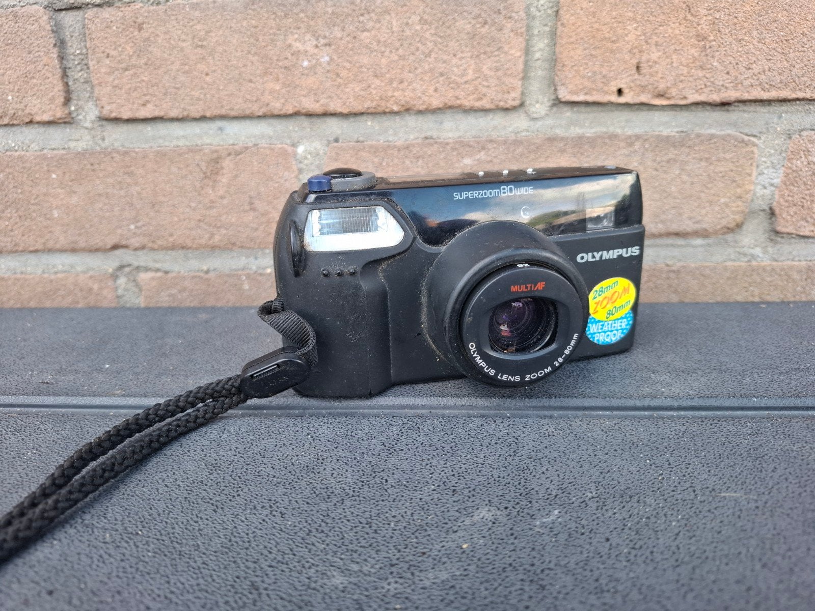 Olympus Superzoom 80 Wide analoge fotocamera, Audio, Tv en Foto, Ophalen of Verzenden, Zo goed als nieuw, Compact, Olympus