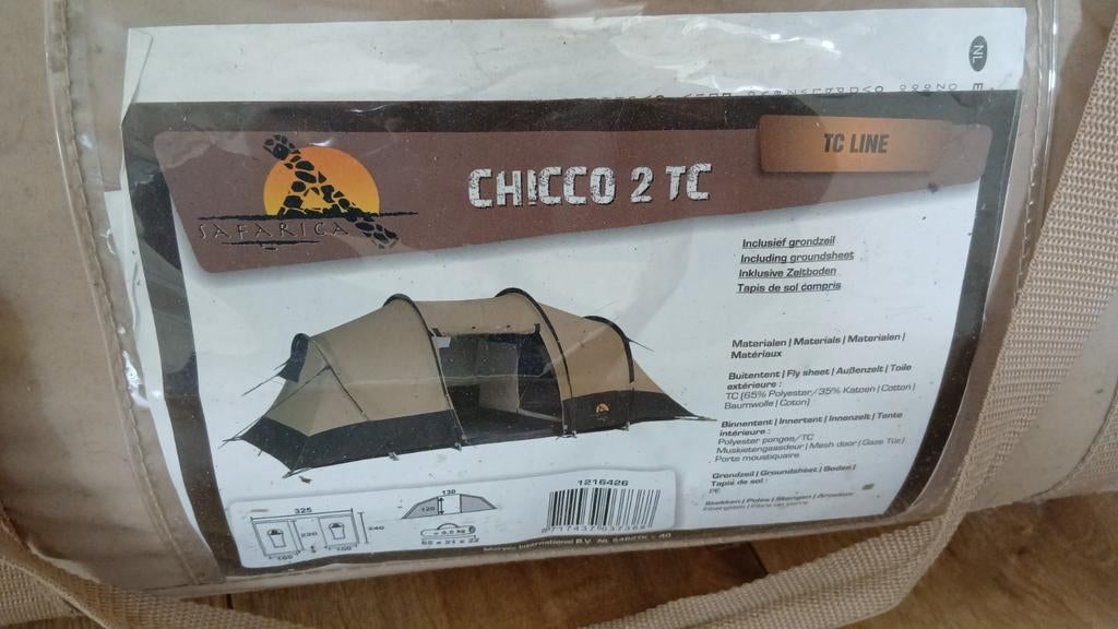 Bijzet tent safarica chicco 2 TC, Ophalen of Verzenden, Gebruikt, Tot en met 2