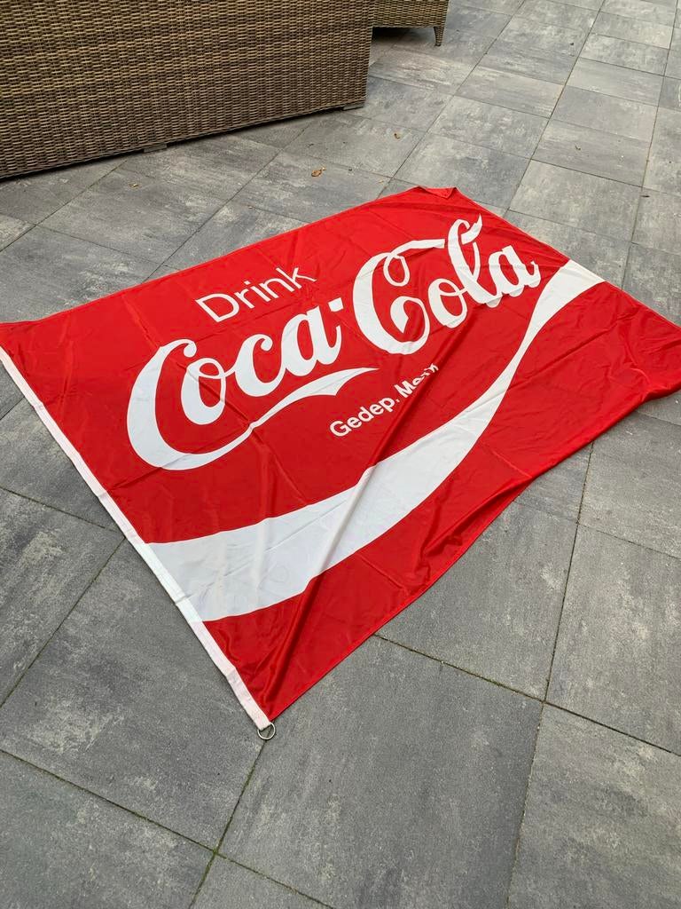 Coca cola vlag, Ophalen of Verzenden, Zo goed als nieuw