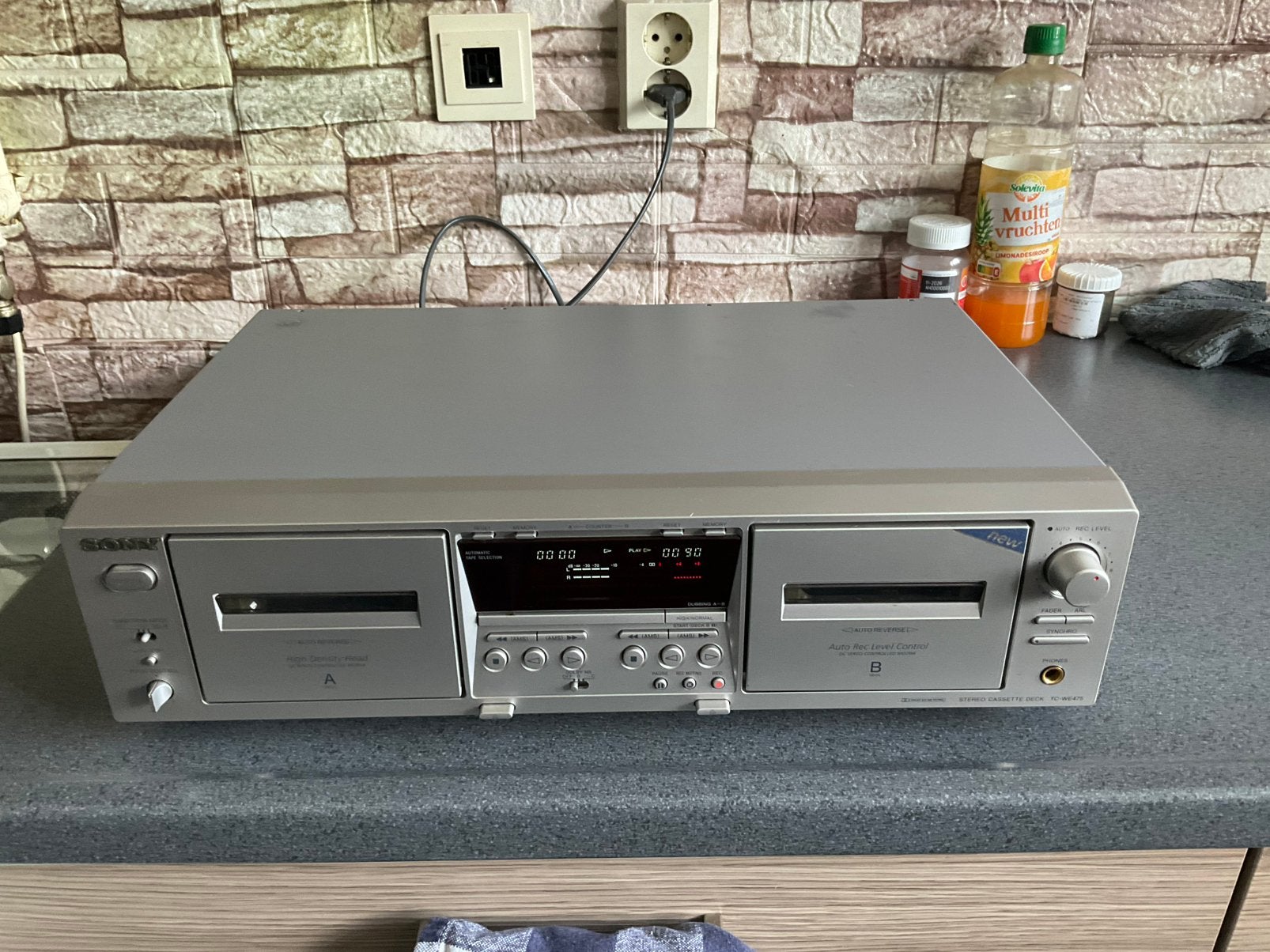 Sony tc-ke 475. Cassettedeck heeft onderhoud gehad zie info, Ophalen, Sony