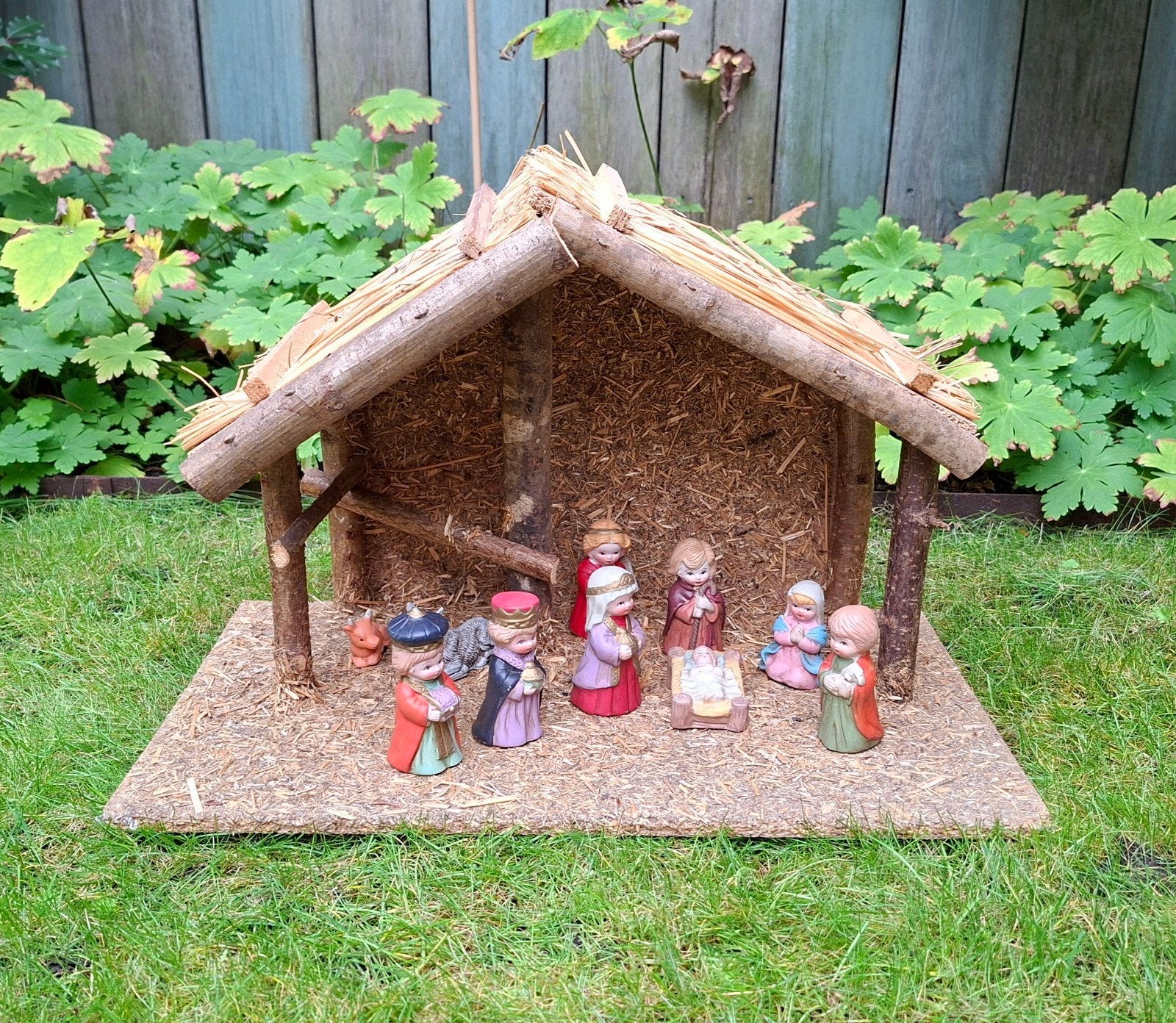 Nostalgische kerststal, Ophalen of Verzenden