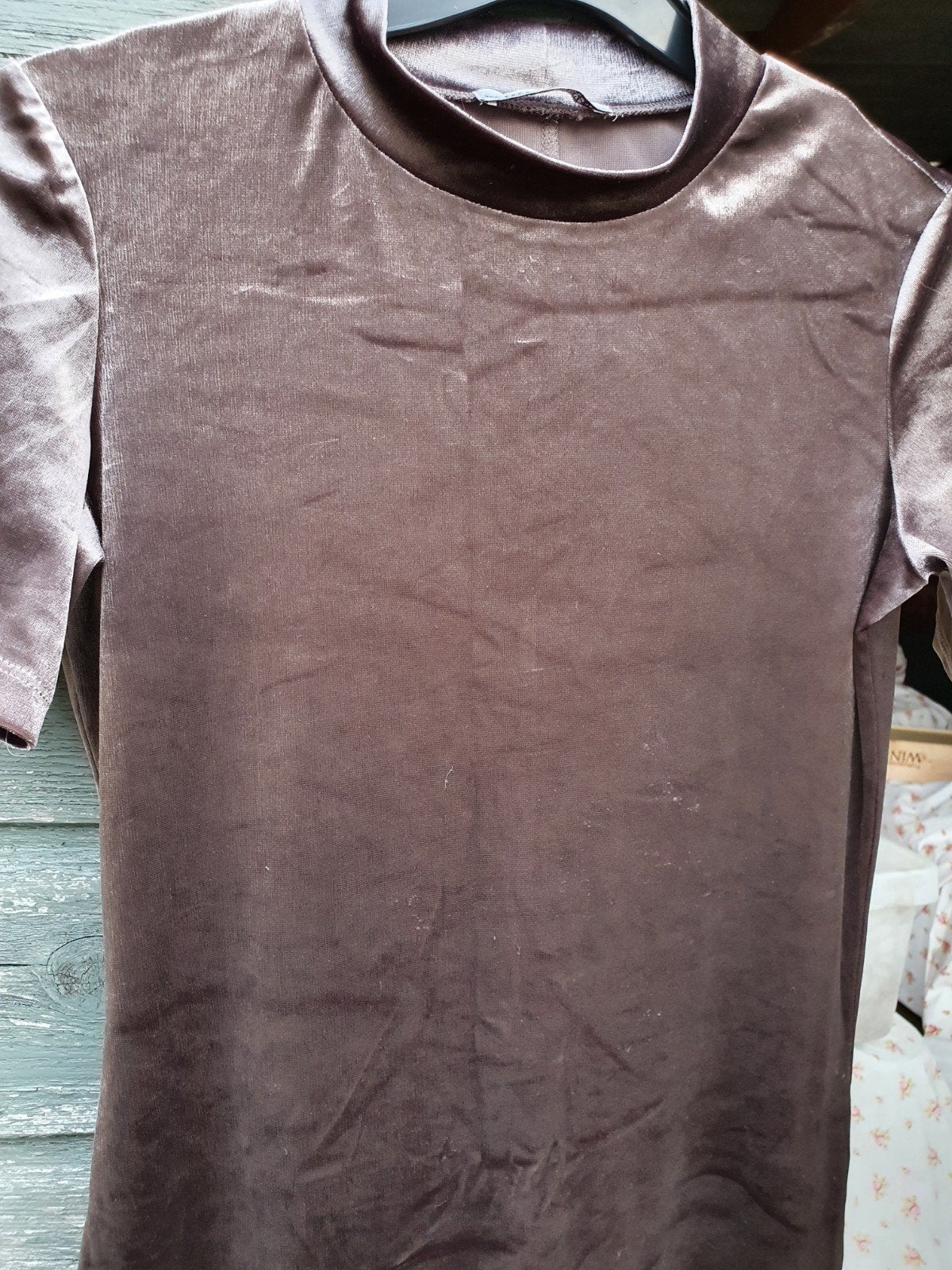 Grijze fluwelen jurk Zara maat M, Kleding | Dames, Jurken, Maat 38/40 (M), Zara, Ophalen of Verzenden, Zo goed als nieuw