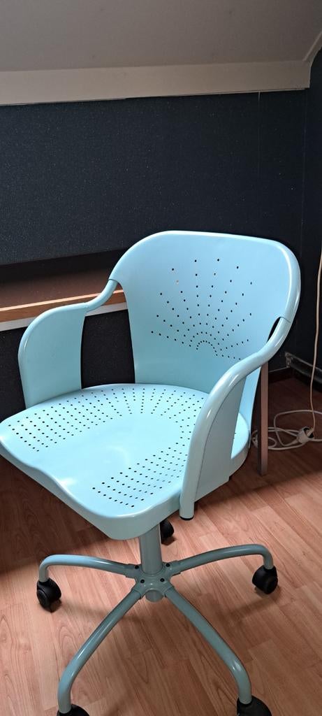 IKEA Roberget bureaustoel, mintgroen/aqua, verstelbaar, Ophalen, Gebruikt, Groen, Bureaustoel