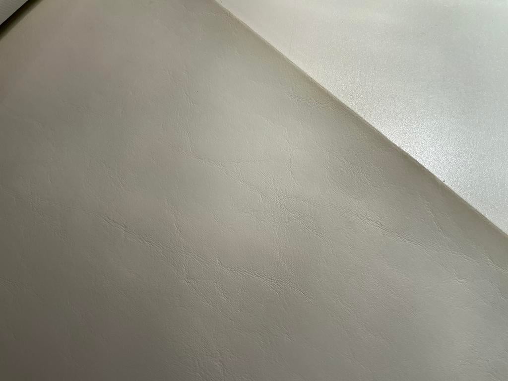 Skai roomwit twee lappen, 120 cm of meer, Wit, Leer of Kunstleer, Nieuw