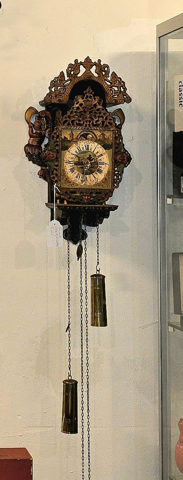 Antiek Friese stoeltjesklok pubklok pendule, Antiek en Kunst, Antiek | Klokken, Ophalen