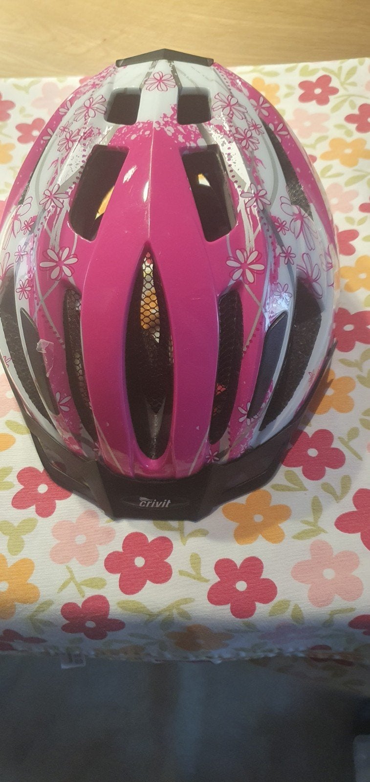 Crivit fietshelm dames/meisjes 49-54cm, zgan, Fietsen en Brommers, Fietsaccessoires | Fietshelmen, Ophalen of Verzenden, Zo goed als nieuw