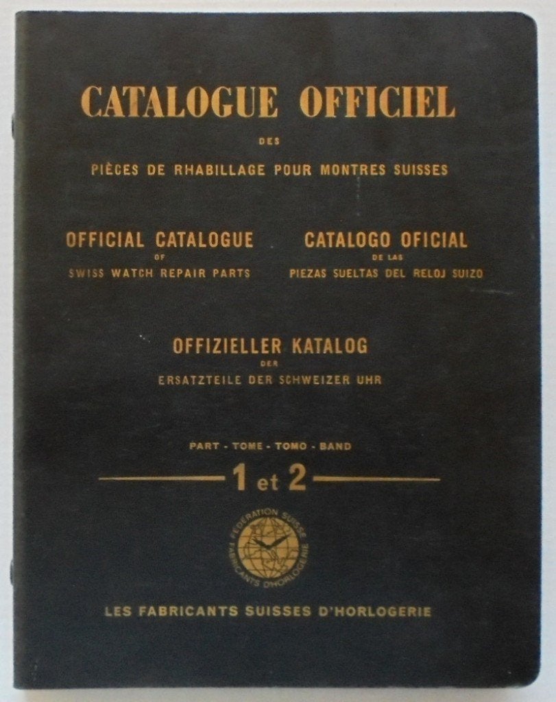Catalogue officiel des pièces de rhabillage pour montres., Verzenden, Gelezen, Federatie van Zwitserse Horlogefabrikanten