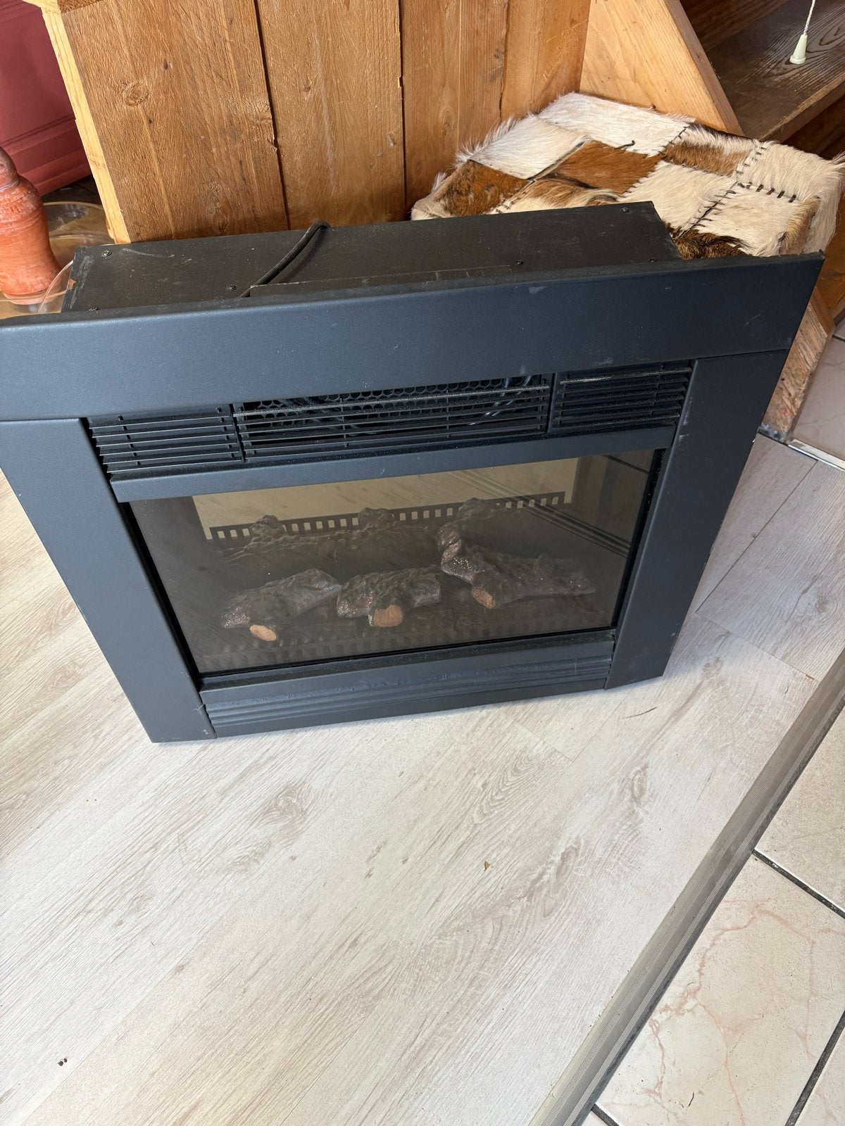 Elektrische haard Classic Fire AJ55 - 1800W, Ophalen, Gebruikt, Inbouwhaard, Elektrische haard