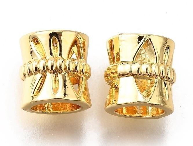 Dubbel vergulde groot-gat bedel, Sieraden, Tassen en Uiterlijk, Bedels, Overige merken, SINO-SEAR GmbH, Feuerbachstrasse 11, 14471 Potsdam, Germany