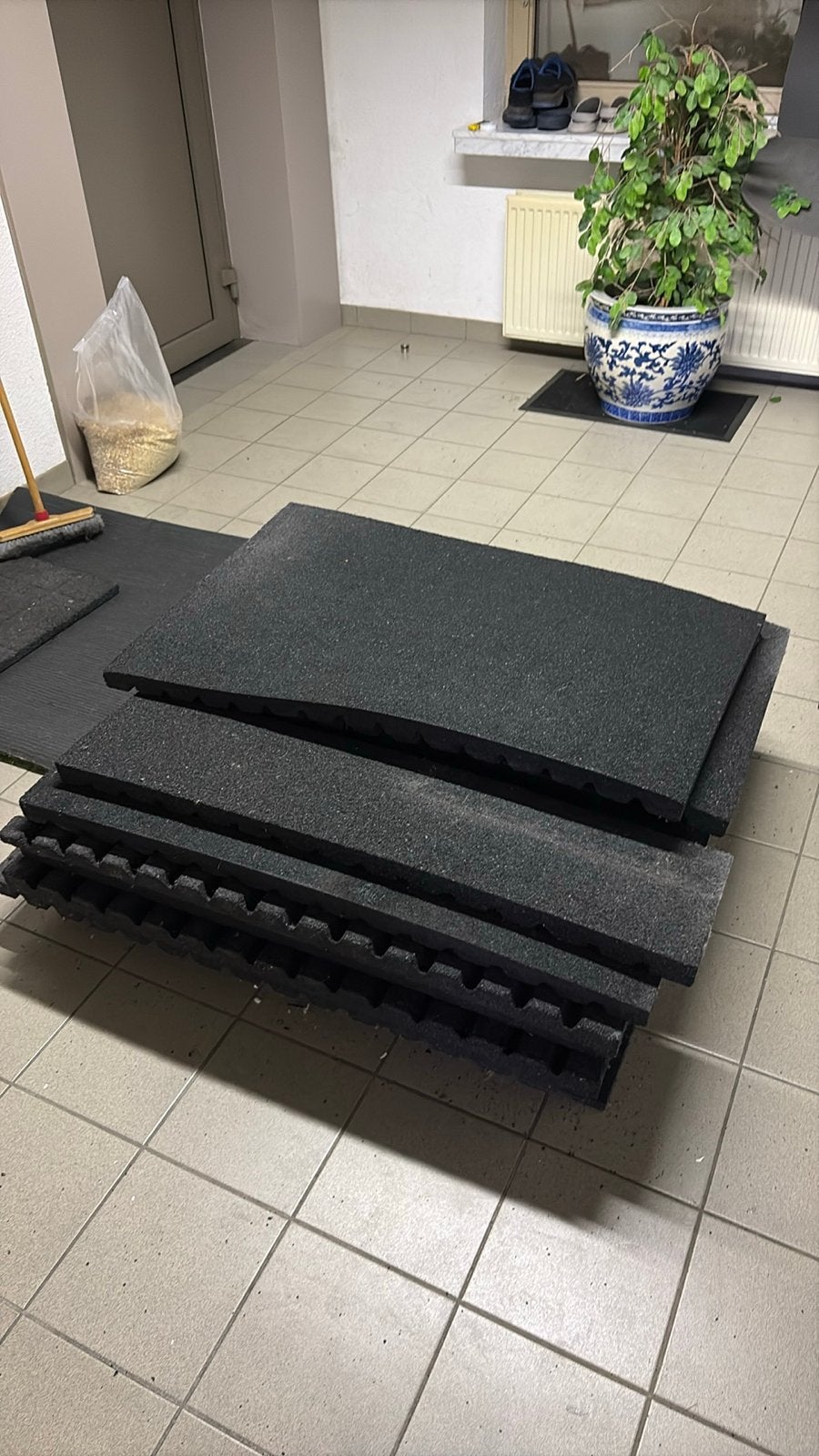 Gebruikte tegels 4cm dikte - 10 stuks, Ophalen, Gebruikt, Minder dan 5 m², Vloertegels