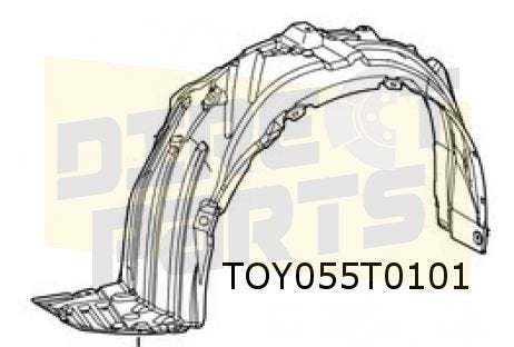 Mazda 2 Hybrid/Toyota Yaris modderkuip Links Origineel! 5387, -, Verzenden, -, Bumper