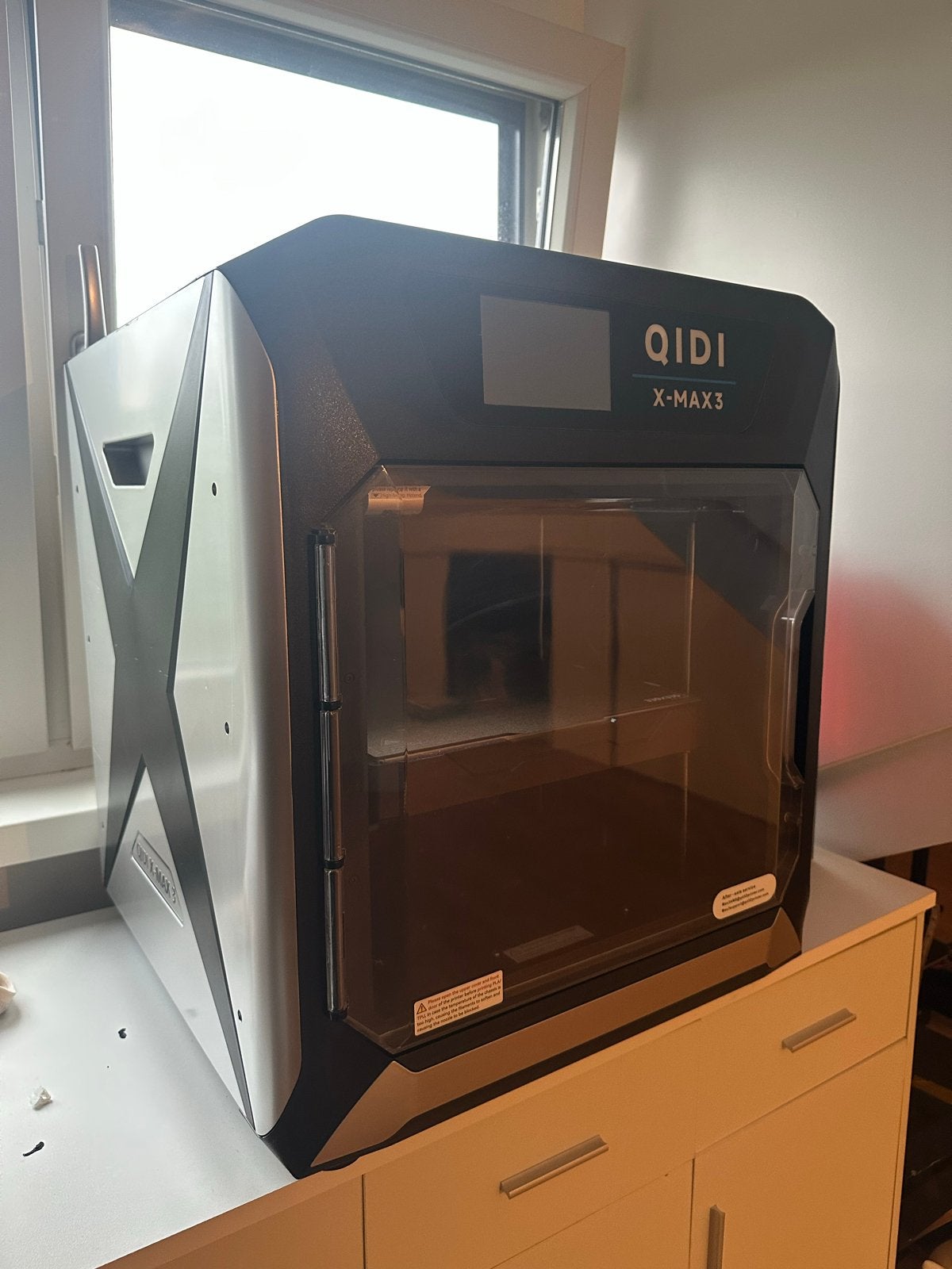 QIDI X-MAX 3 3D-printer, Computers en Software, Ingebouwde Wi-Fi, Ophalen of Verzenden, Zo goed als nieuw, Filament