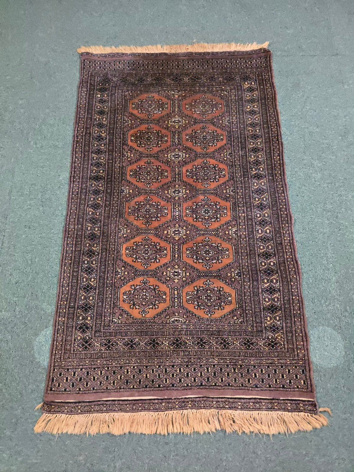 Handgeknoopt Oosters tapijt, tafelkleed, Perzisch tapijt, Ophalen, Beige, 50 tot 100 cm, Zo goed als nieuw