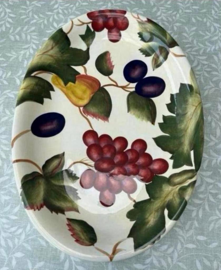 Grote Prachtige Vintage Franse Schaal. Zgan. Gemerkt Siaki, Antiek en Kunst, Ophalen of Verzenden