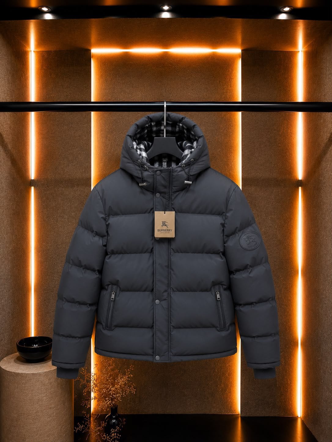 Heren jassen burberry, Ophalen of Verzenden, Zo goed als nieuw, Overige maten, Zwart