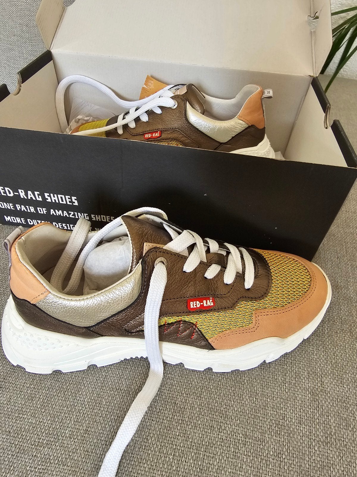 Nieuwe RED-RAG 'Bronze Fantasy' sneakers - Maat 36, Nieuw, Ophalen of Verzenden, Sneakers of Gympen, RED-RAG