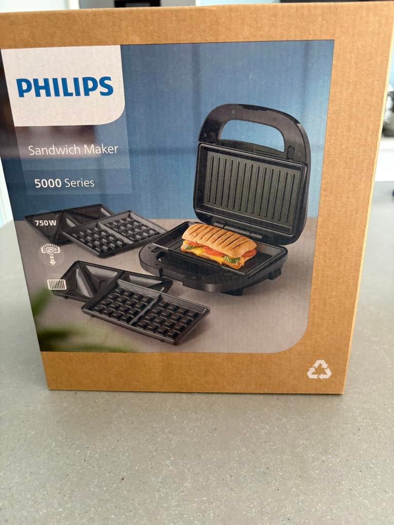 Tosti en wafel maker, Ophalen of Verzenden, Nieuw
