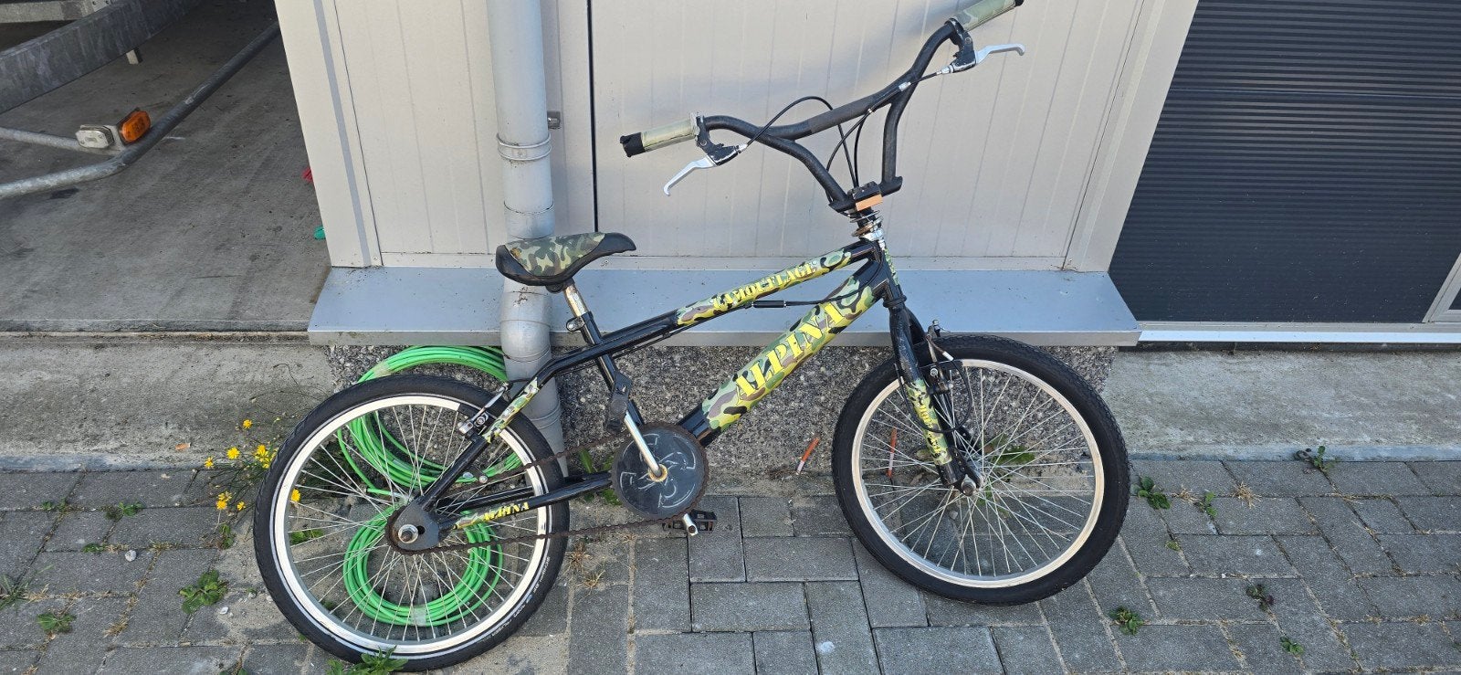 Stoere STUNT fiets 20 inch - Camouflage design, Ophalen, Gebruikt, Staal, 20 tot 24 inch