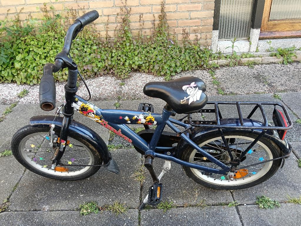Kinderfiets 16 inch, Ophalen, Gebruikt, Terugtraprem, 16 tot 20 inch
