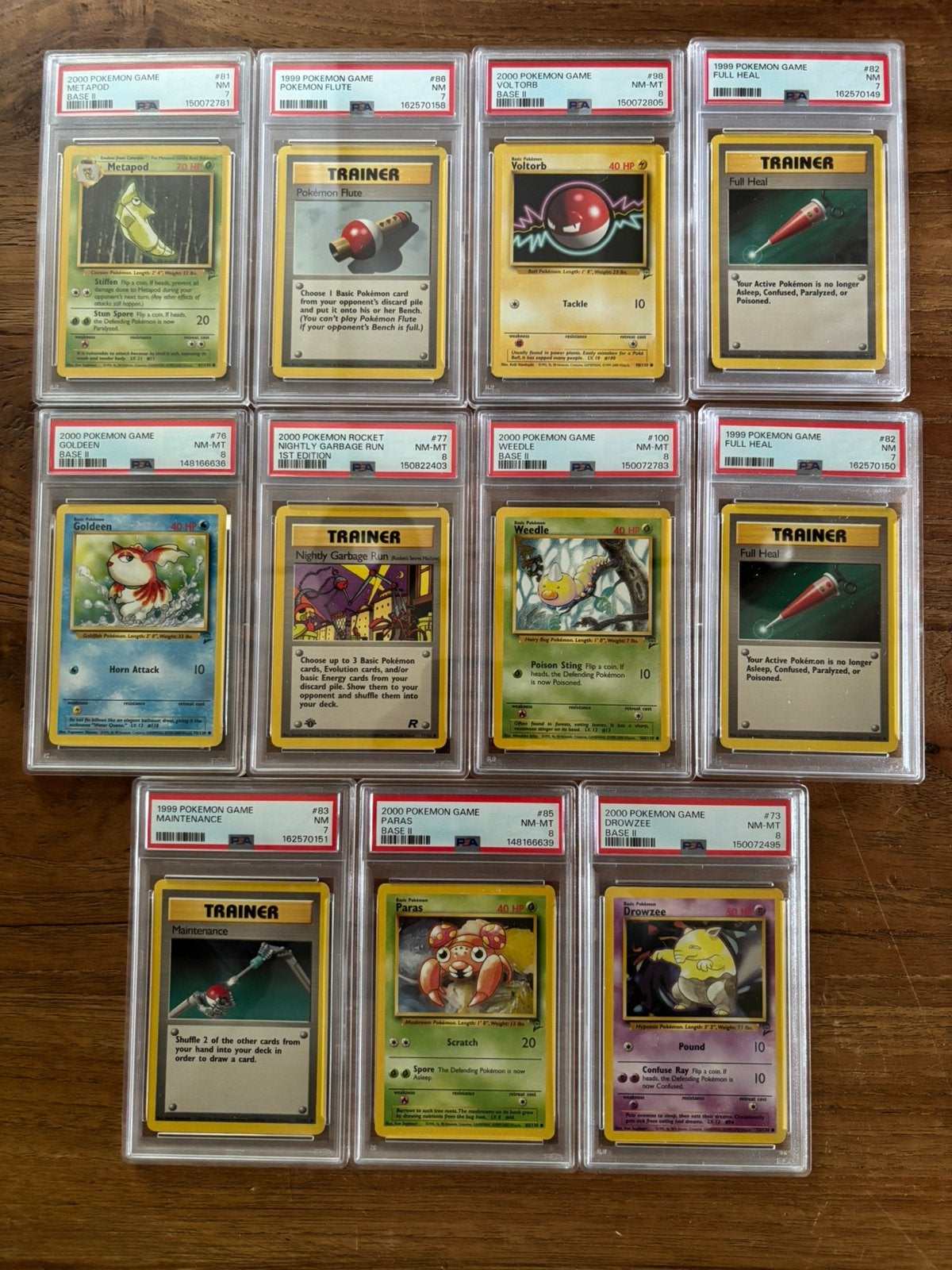 11x vintage PSA slabs, Ophalen of Verzenden, Zo goed als nieuw, Meerdere kaarten