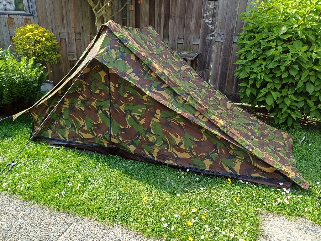 Legertent 1 persoons, pup tent, Ophalen, Zo goed als nieuw, Tot en met 2