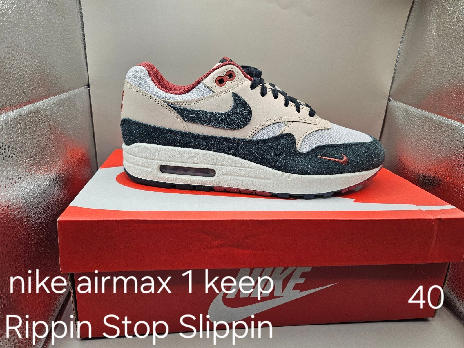 Nike Air Max 1 Keep Rippin Stop Slippin - Maat 40, Overige kleuren, Verzenden, Nike, Nieuw