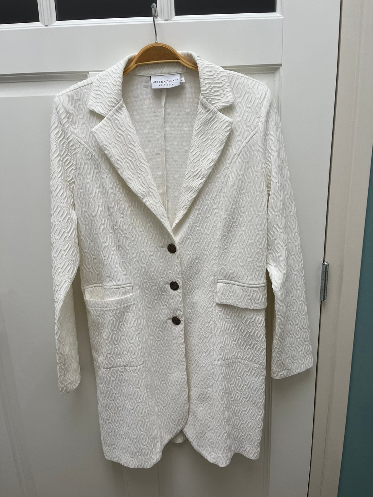 Prachtige Helena Hart blazer maat L, Wit, Maat 42/44 (L), Ophalen of Verzenden, Zo goed als nieuw