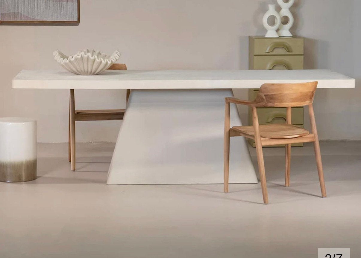 Tuintafel Avia - Beige Eco Composiet - 200cm x 100 x 77, Ophalen, Rechthoekig, Overige materialen
