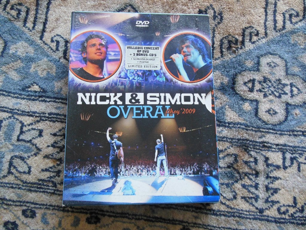 DVD Nick & Simon Overal (Ahoy 2009), Alle leeftijden, Ophalen, Gebruikt, Inclusief boekje