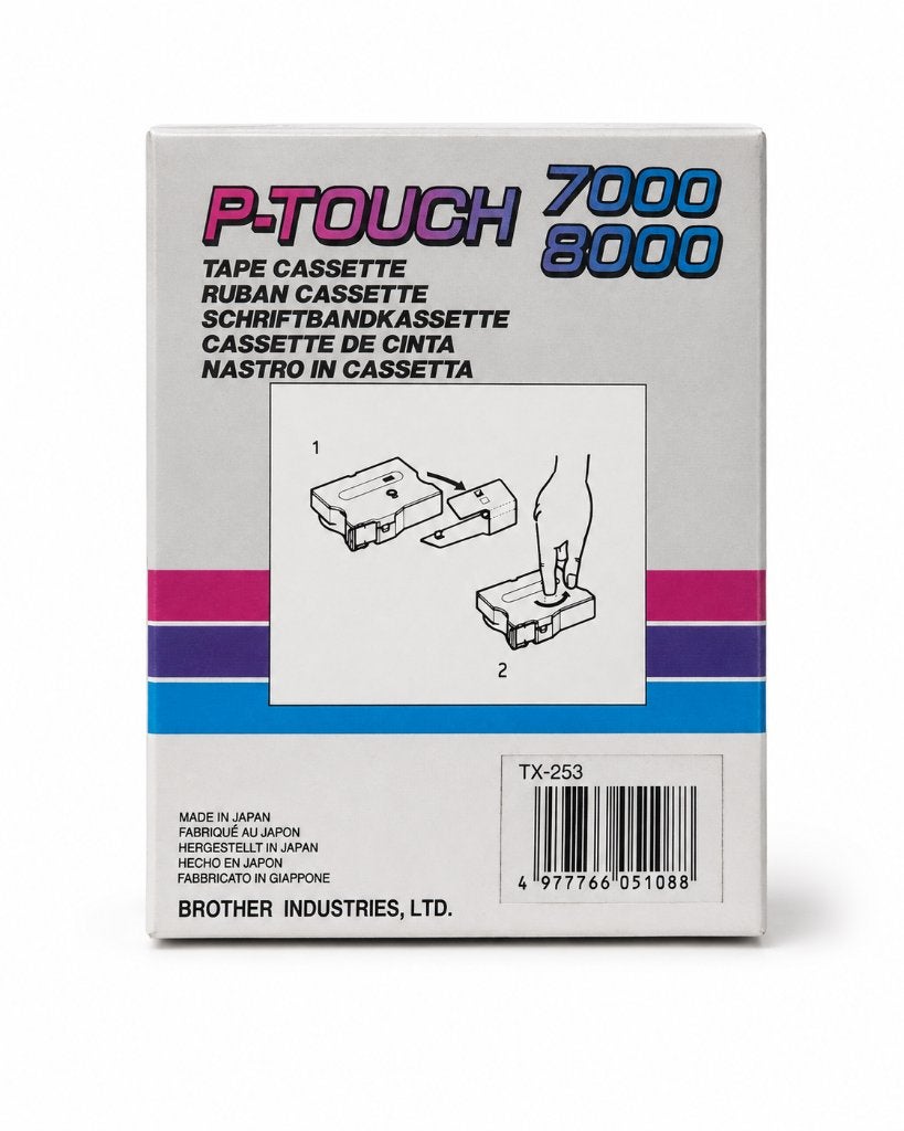 Brother P-Touch TX-253 Tape Cassette 24 mm – 15 Meter, ., Nieuw, Ophalen of Verzenden, .