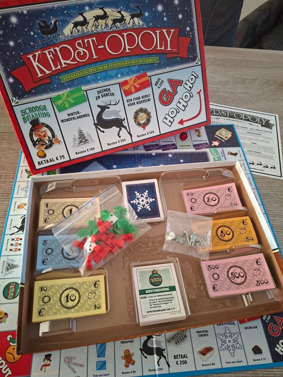 Kerst opoly, Ophalen of Verzenden, Zo goed als nieuw